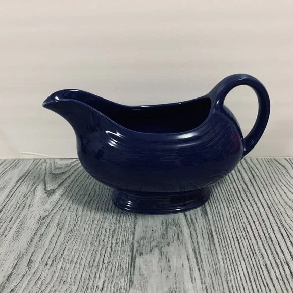Fiesta Kitchen Vintage Fiesta Ware Usa Dark Blue Gravy Boat - Main Image